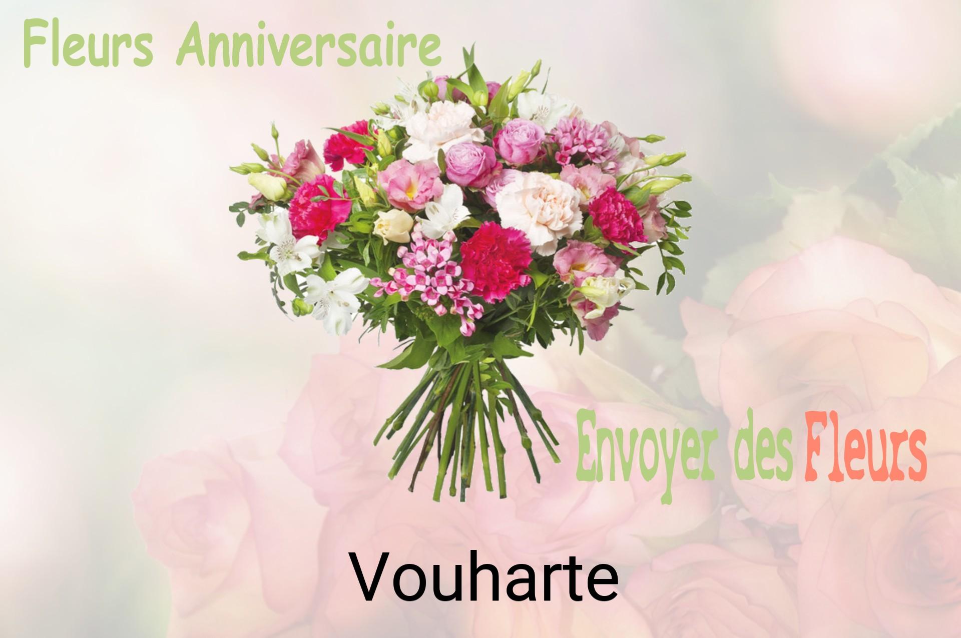 Bouquet de fleurs d’anniversaire livré à Vouharte
