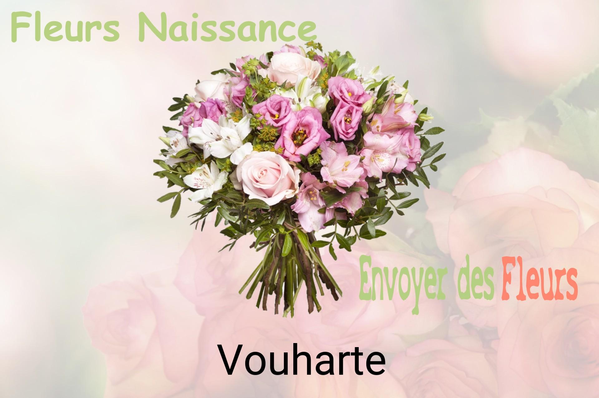 Bouquet de fleurs de naissance livré à Vouharte